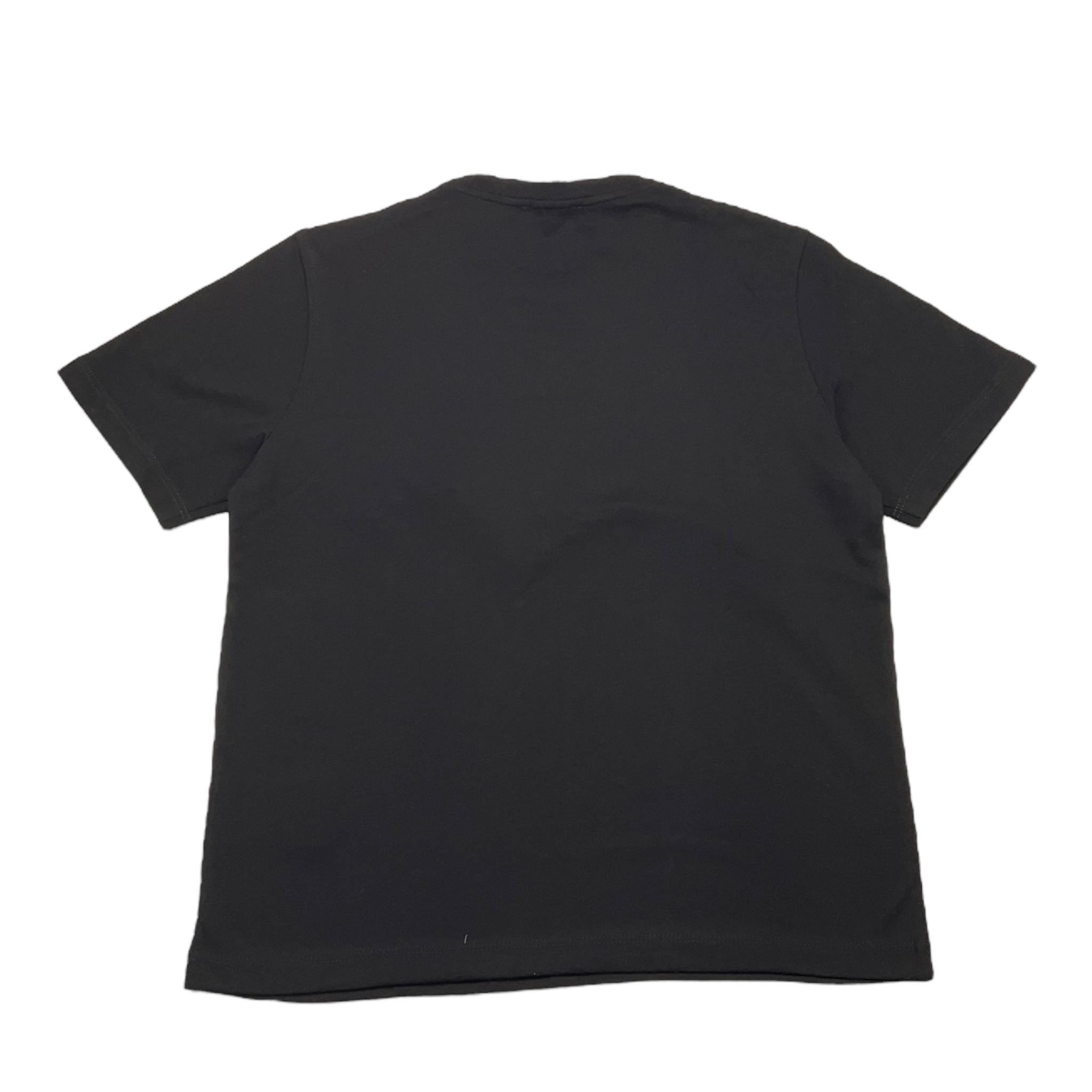 EMPORIO ARMANI t-shirt girocollo tinta unita con stampa Nero per Bambino 3DBV01 NERO EMPORIO ARMANI