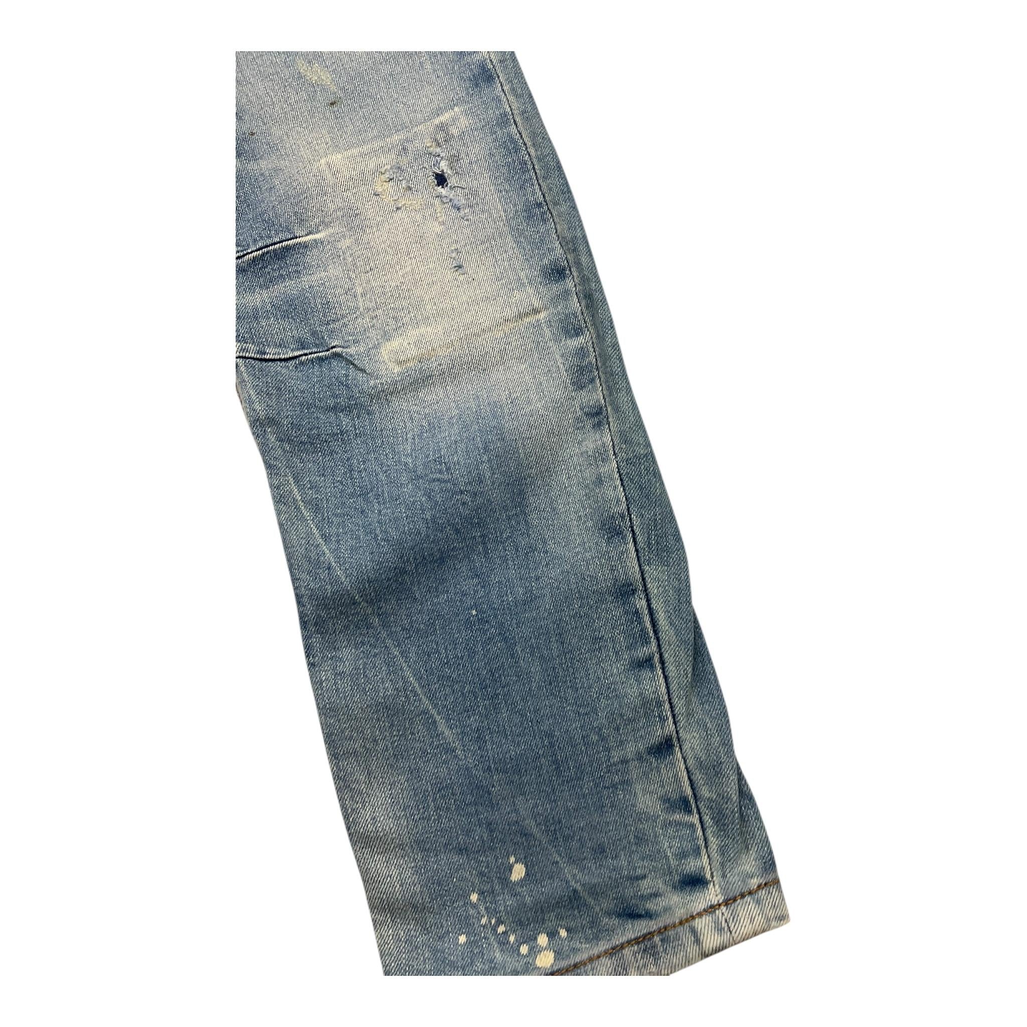 DIESEL jeans tinta unita con girovita regolabile Azzurro per Bambino 00J3RL AZZURRO DIESEL