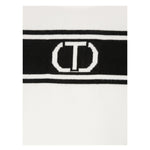 TWINSET maglia girocollo tinta unita con frange Bianco per Bambina 242GJ3163J BIANCO TWINSET