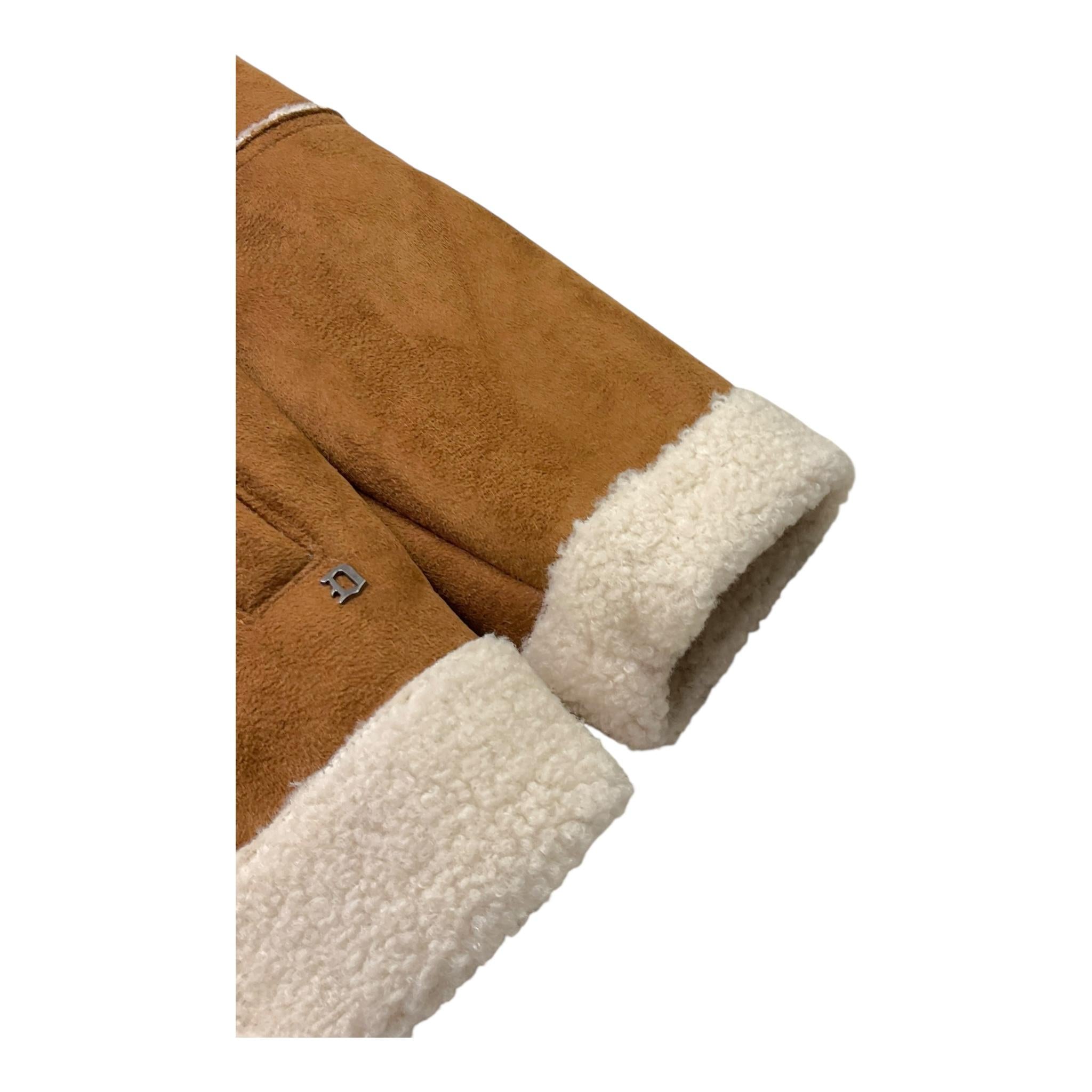 DONDUP montone tinta unita con pelliccia Cammello per Neonato DMGB012XXN CAMMELLO DONDUP
