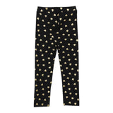 MOSCHINO leggins tinta unita con stampa cuori Nero per Bambina MDP039J NERO MOSCHINO