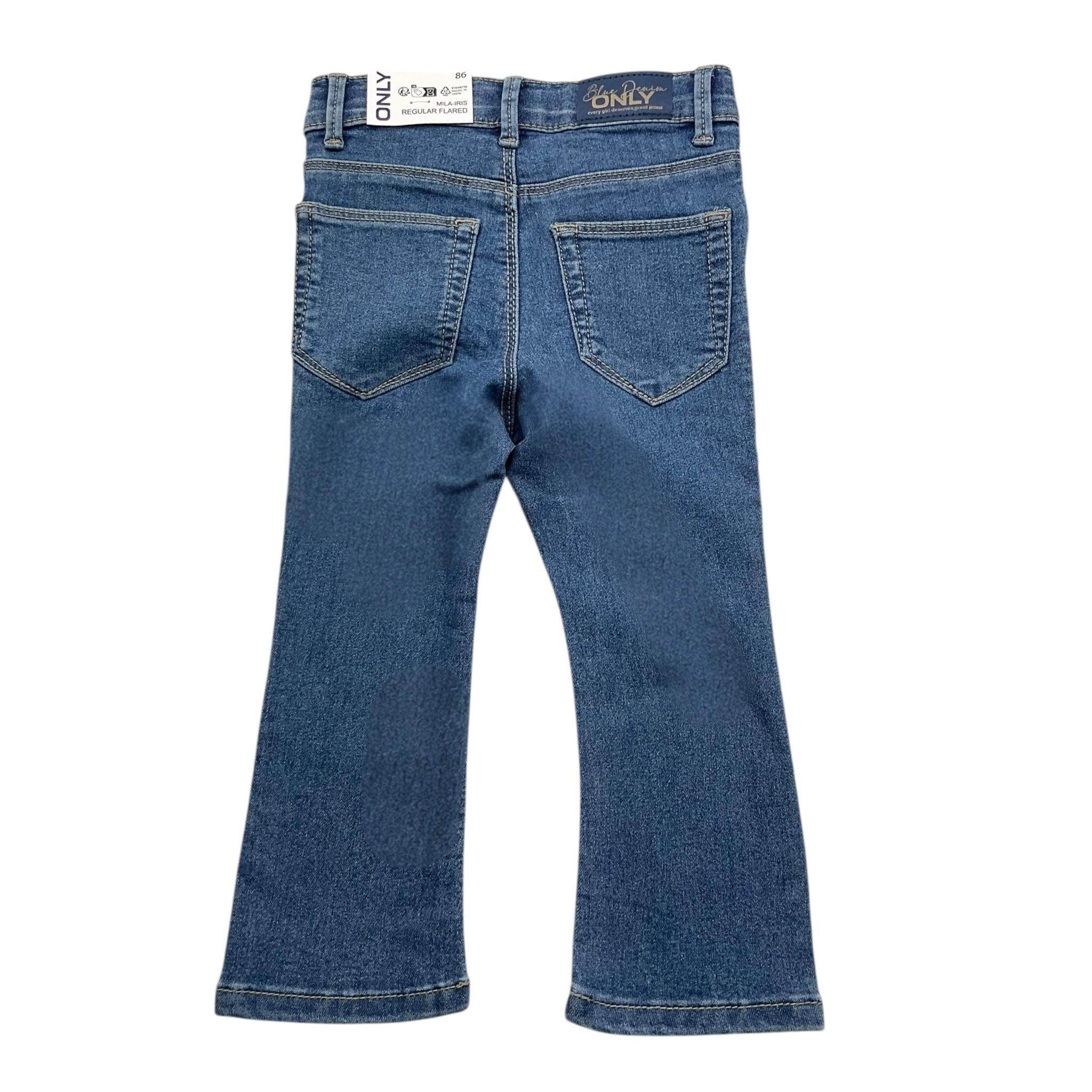 ONLY jeans tinta unita con girovita regolabile Blu per Neonata 15292526 BLU ONLY