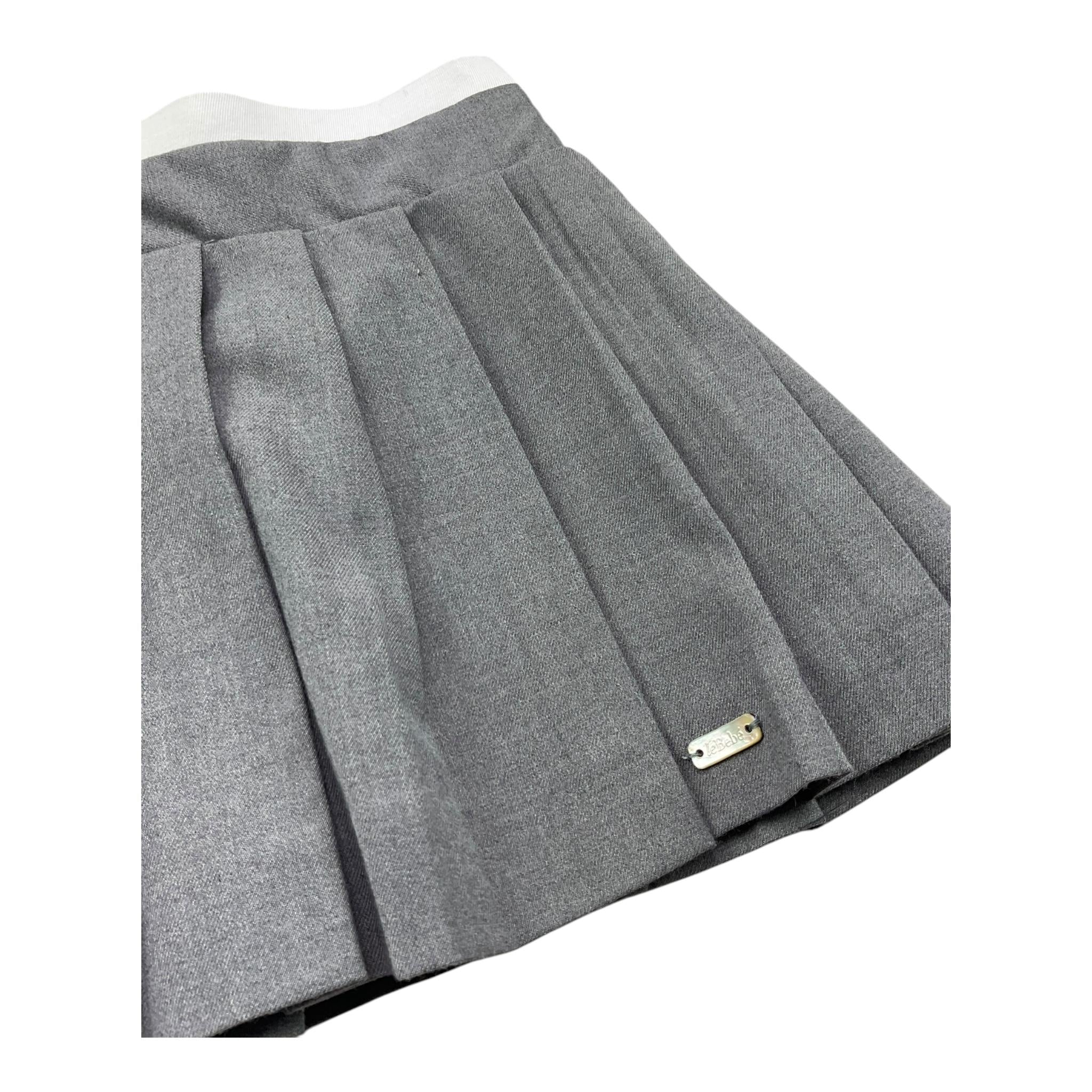 LE BEBE' gonna tinta unita con elastico in vita Grigio per Neonata LBG6086 GRIGIO LE BEBE'