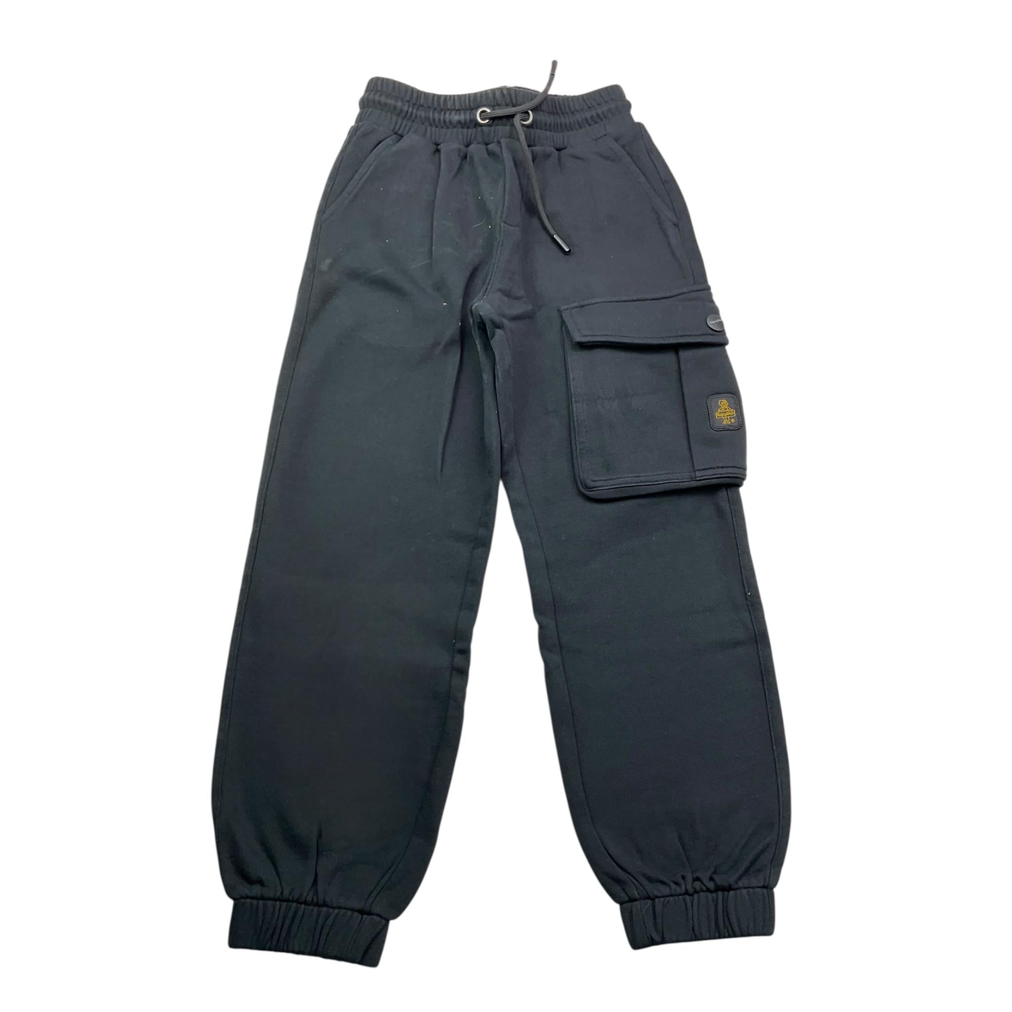 REFRIGIWEAR pantalone tinta unita modello tuta con tasconi Nero per Bambino RW768 NERO REFRIGIWEAR