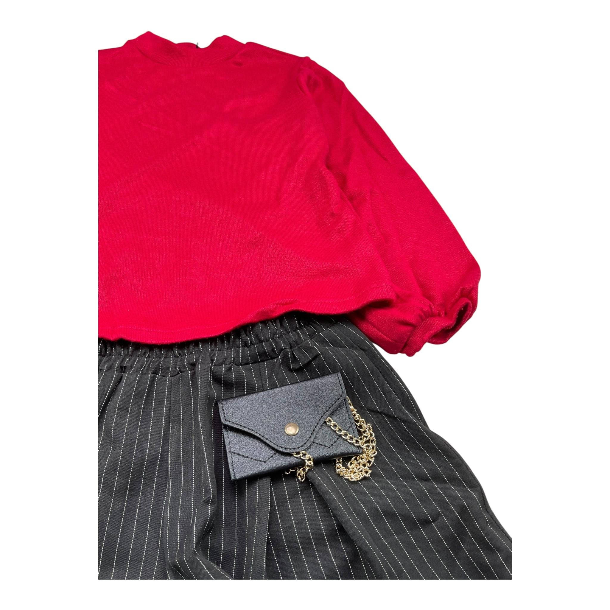 XKE' completo 2 pezzi maglia-short Rosso per Bambina C5092 ROSSO XKE'