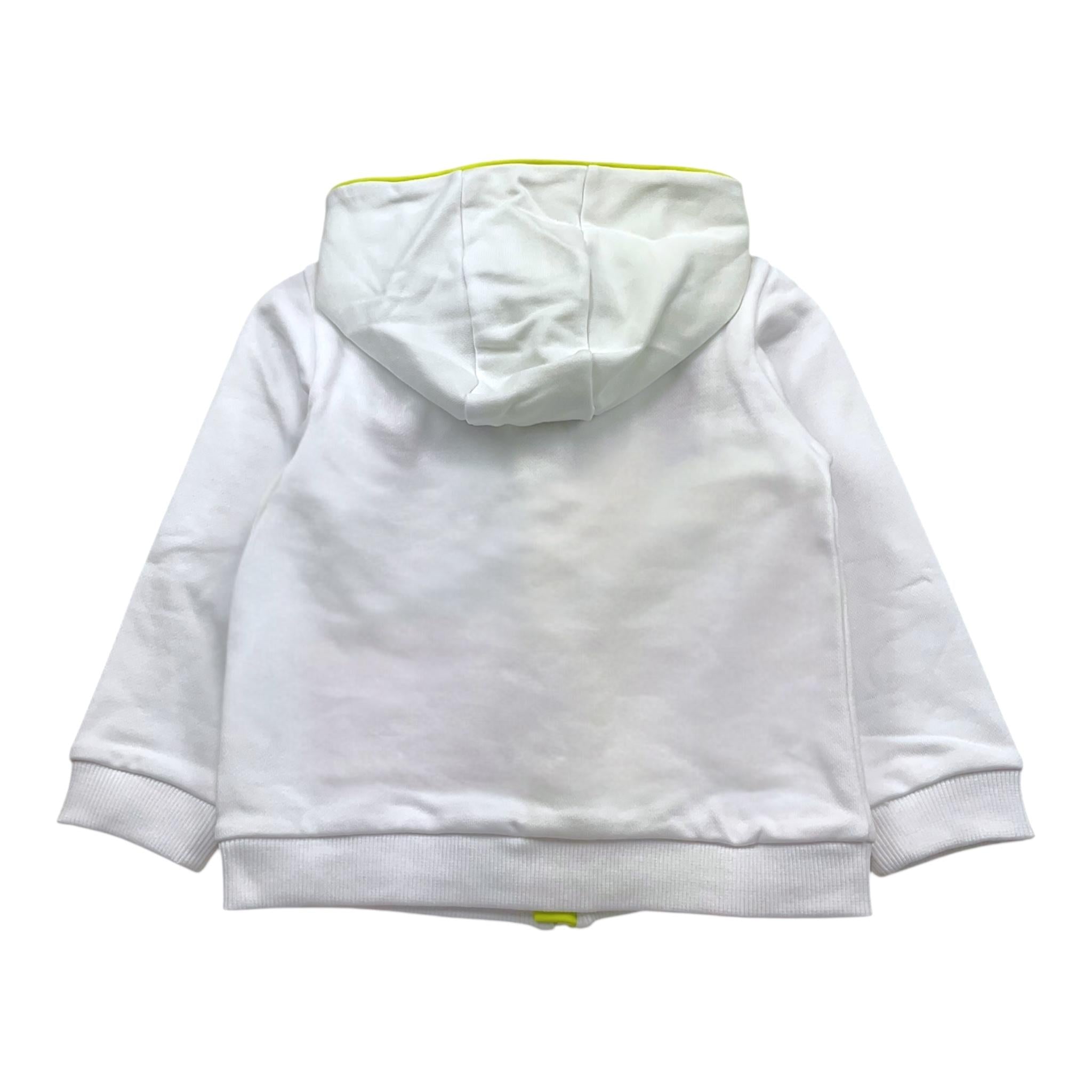 MISSONI felpa tinta unita con zip e cappuccio Bianco per Bambino MU4530J BIANCO MISSONI