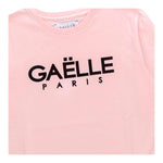 GAELLE shirt girocollo tinta unita con stampa Rosa per Bambina 2741M00316 ROSA GAELLE