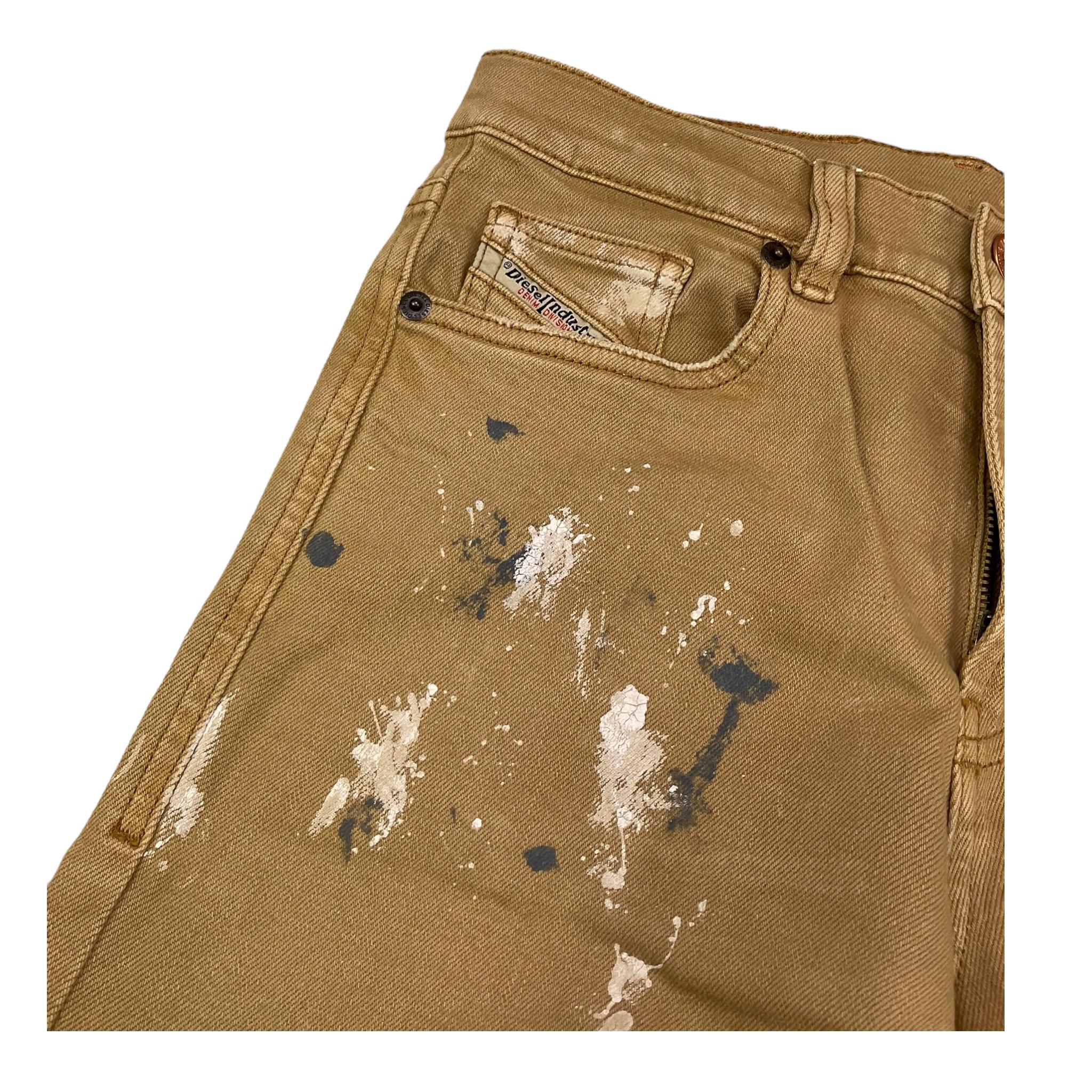 DIESEL jeans tinta unita con girovita regolabile Beige per Bambino J00808 BEIGE DIESEL