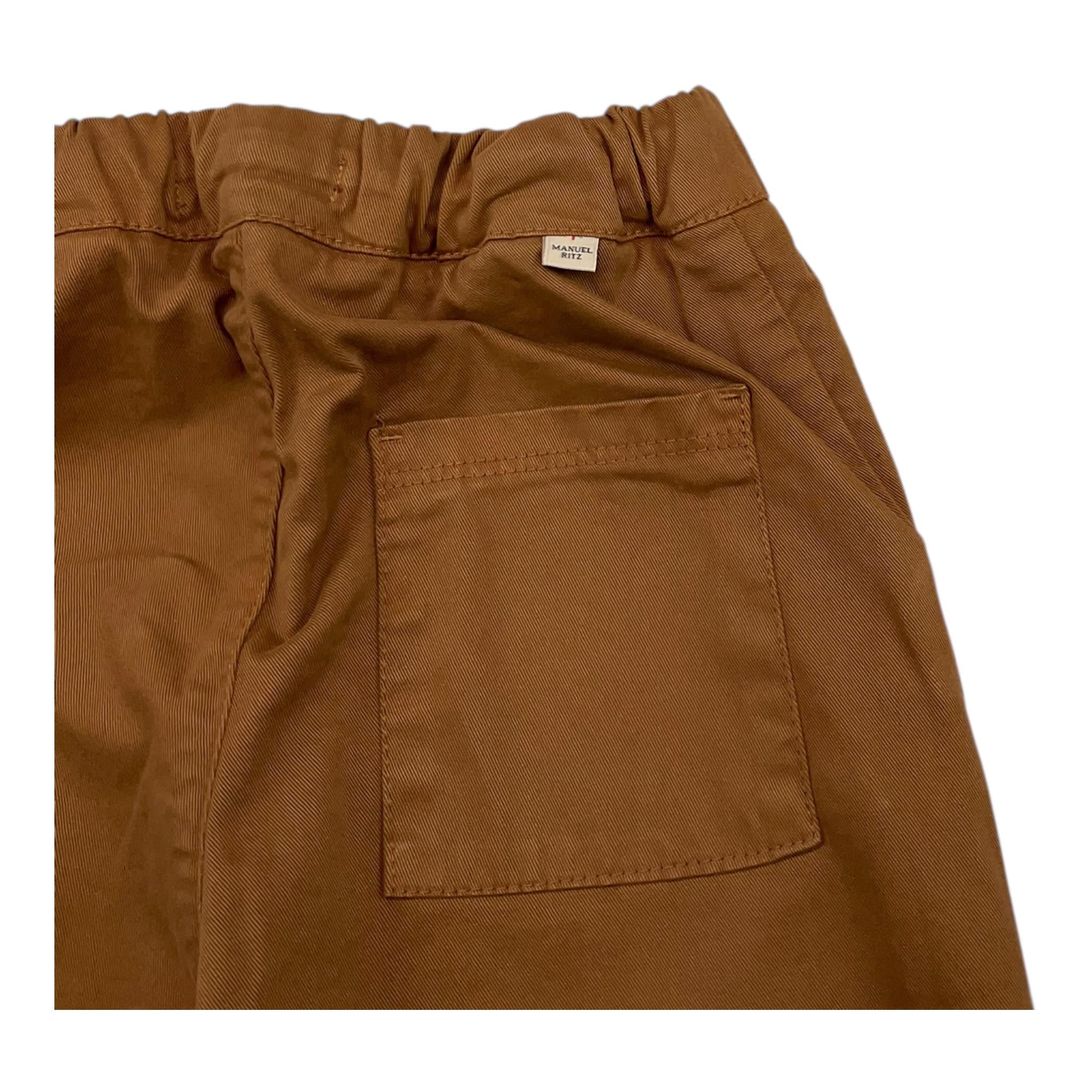 MANUEL RITZ pantalone tintau nita con elastico in vita Marrone per Neonato MR2758 MARRONE MANUEL RITZ