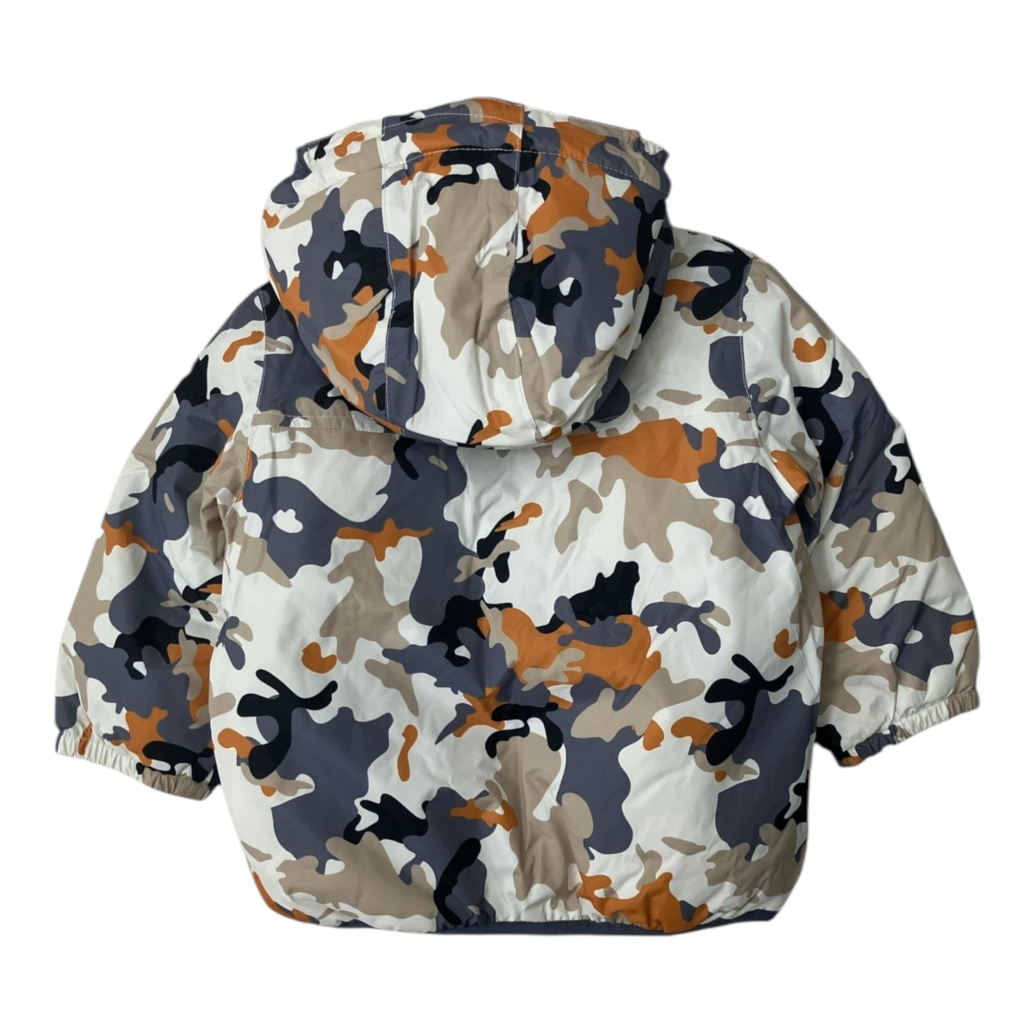 K-WAY giubbino sampa fantasia militare con cappuccio Multicolor per Neonato K6128PW MULTICOLOR K-WAY
