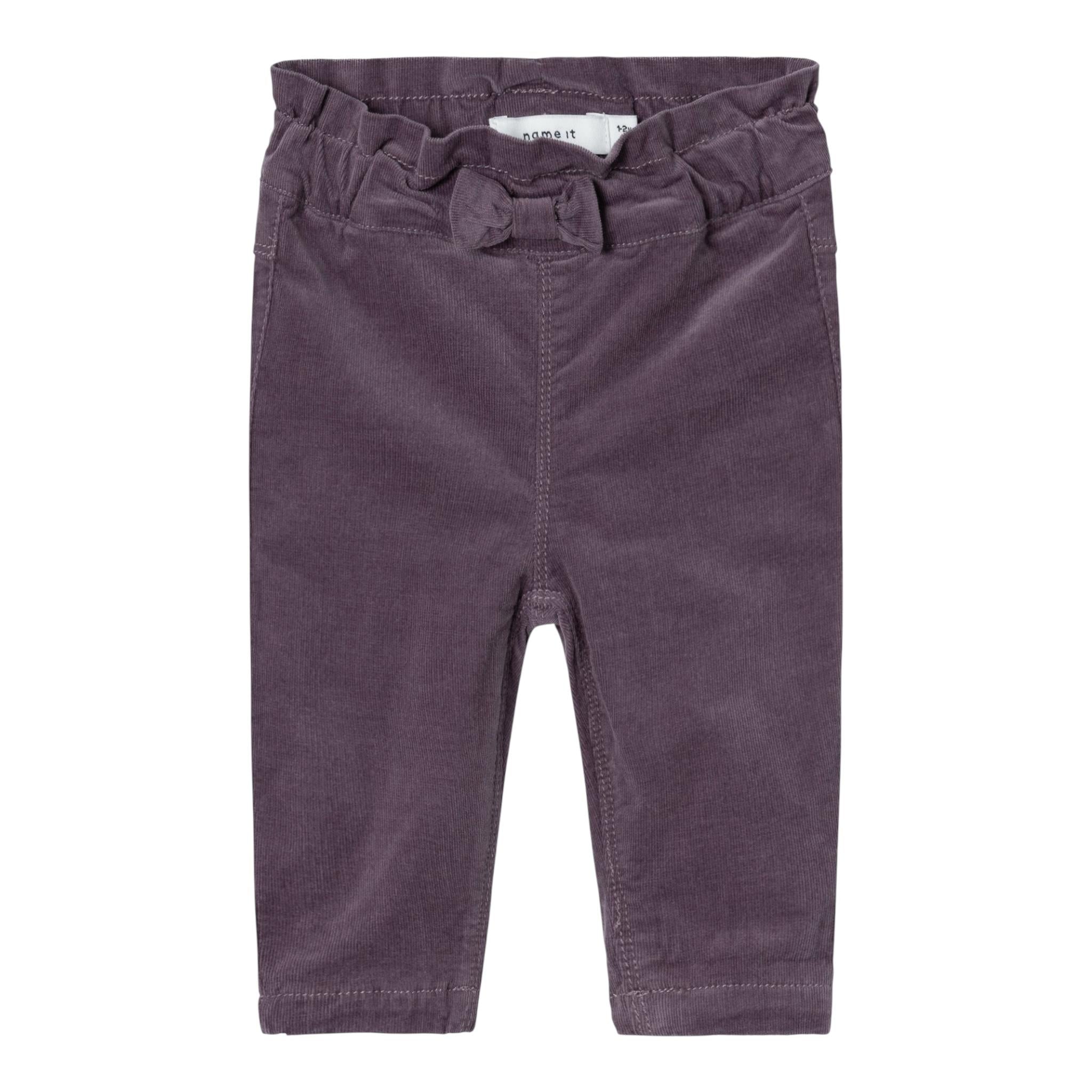 NAME IT pantalone tinta unita con girovita regolabile Viola per Neonata 13231254 VIOLA NAME IT