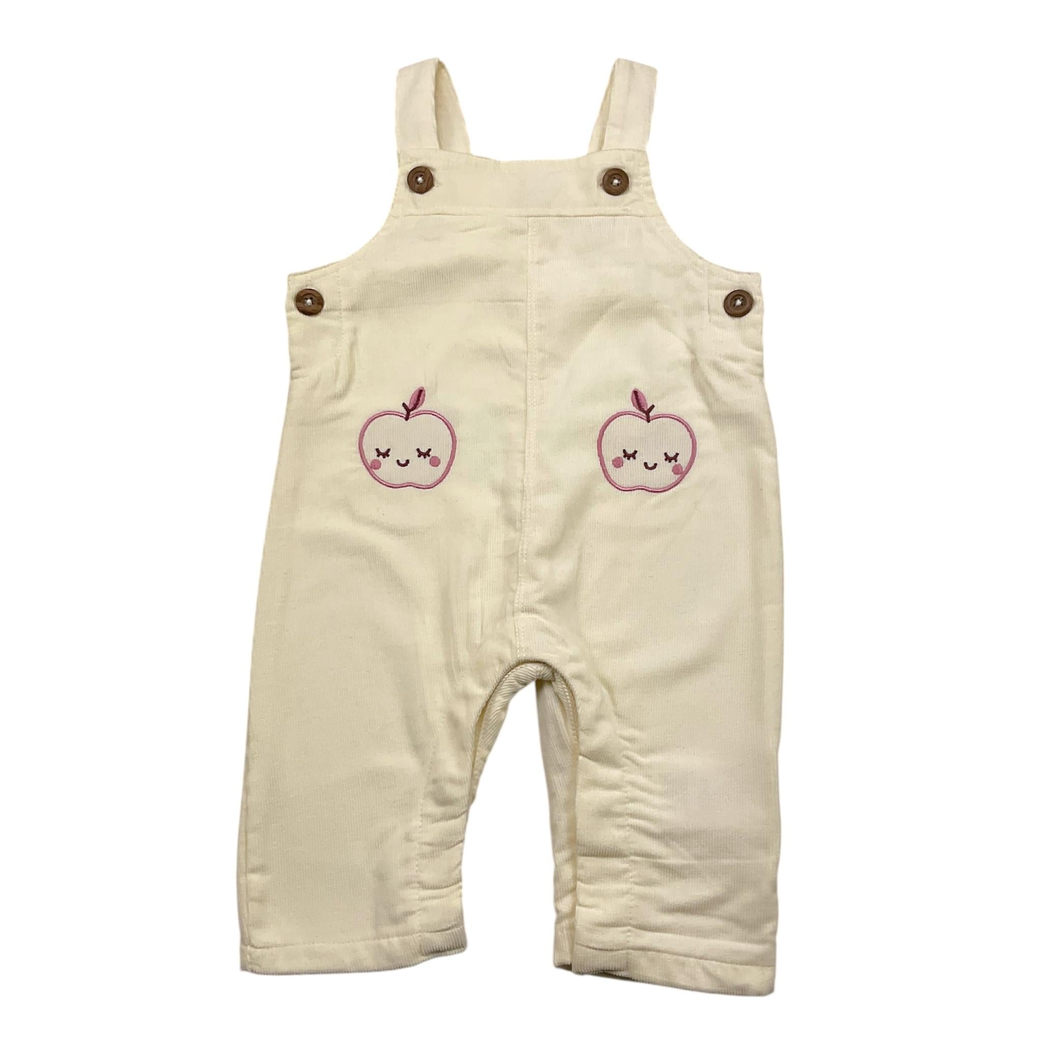 YATSI BABY salopette tinta unita in camoscio Panna per Neonata 242002388 PANNA YATSI BABY