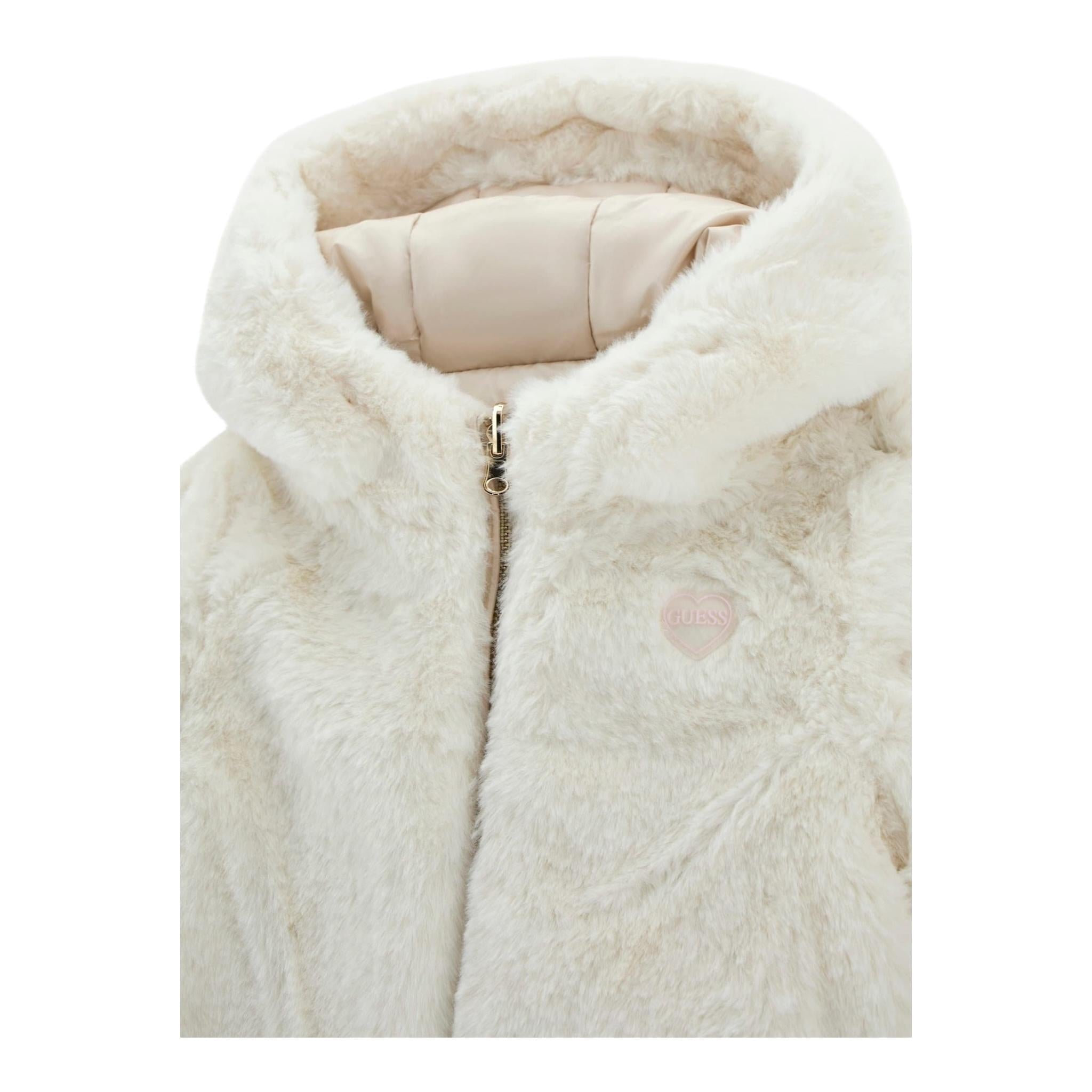 GUESS giubbino reversibile bicolore con pelliccia Beige per Neonata K4BL02WGL60 BEIGE GUESS