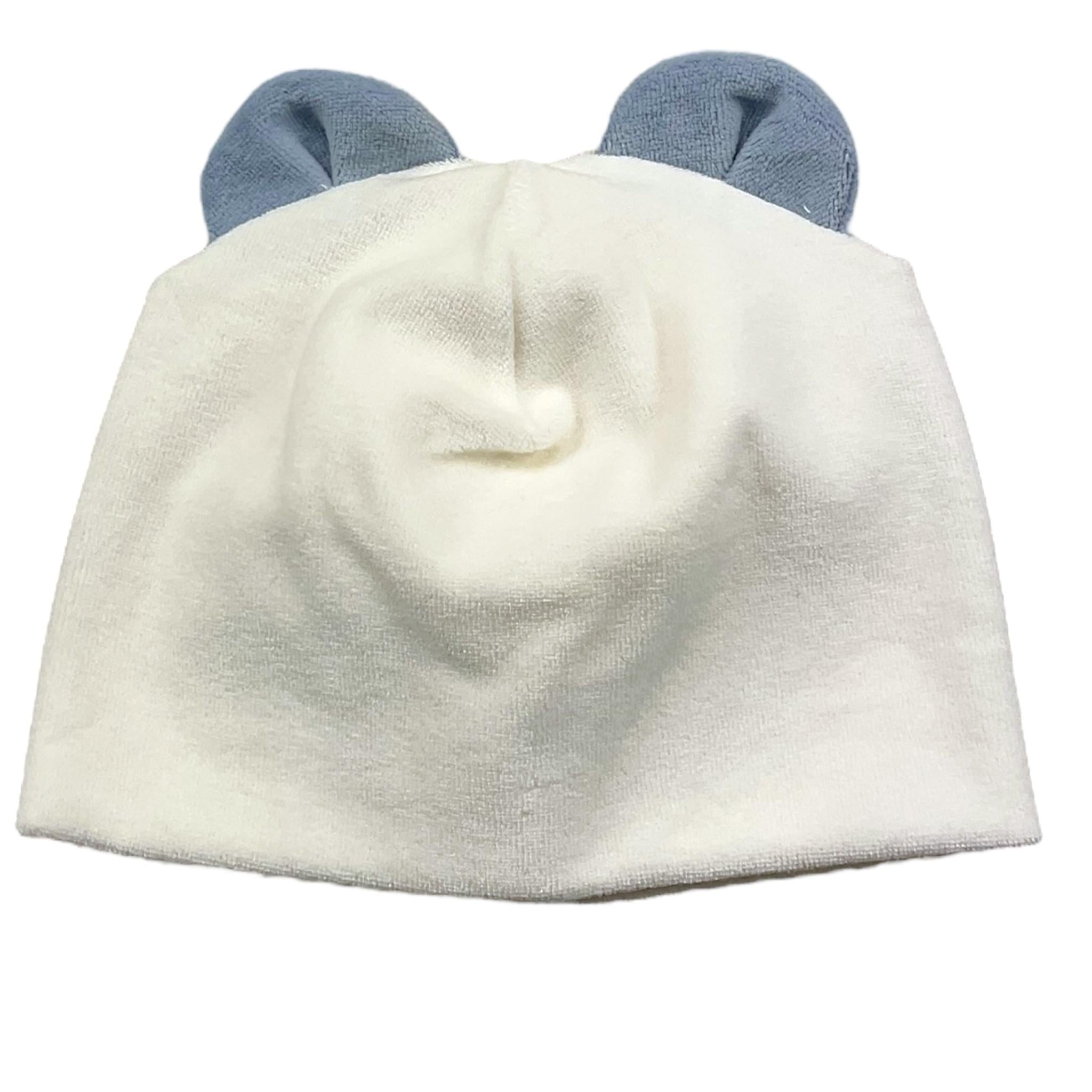 LA STUPENDERIA cappello tinta unita con orecchie Bianco per Neonato TBCP01 BIANCO LA STUPENDERIA