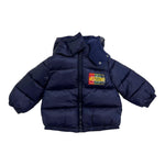 MOSCHINO giubbino tinta unita con zip e cappuccio Blu per Neonato HMS043N BLU MOSCHINO