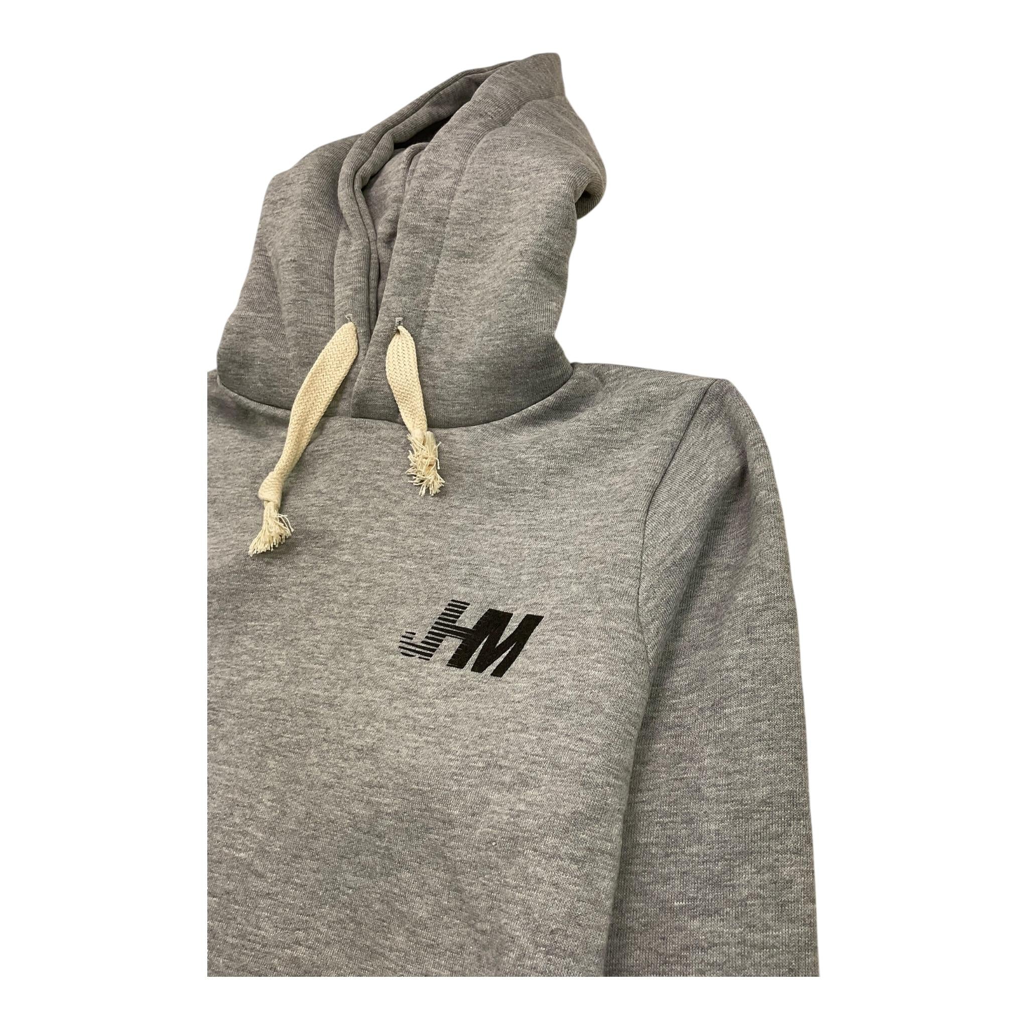 JHM felpa chiusa con cappuccio tinta unita Grigio per Bambino TR100JST GRIGIO JHM