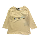 TRUSSARDI shirt girocollo tinta unita con stampa logo Beige per Neonato TIA25173TS BEIGE TRUSSARDI