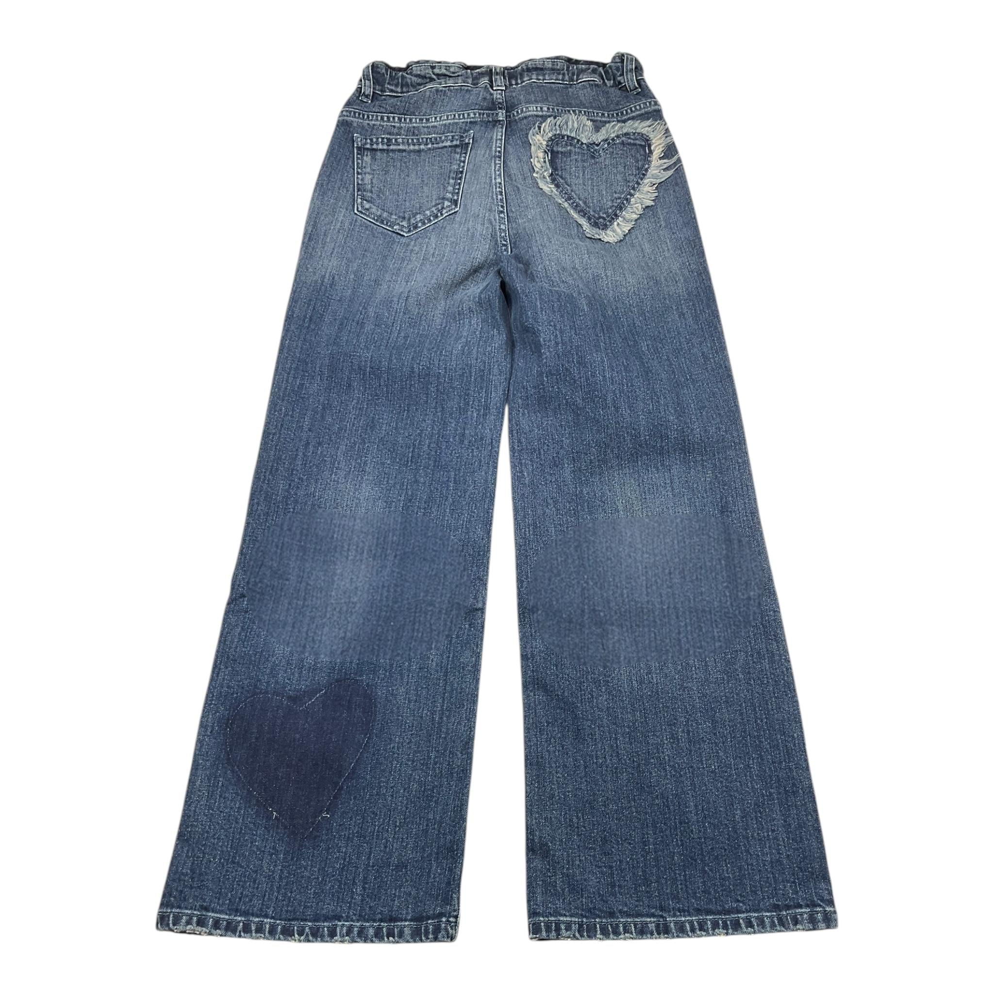 GOLDEN GOOSE jeans tinta unita modello a palazzo Blu per Bambina GKP01605P BLU GOLDEN GOOSE