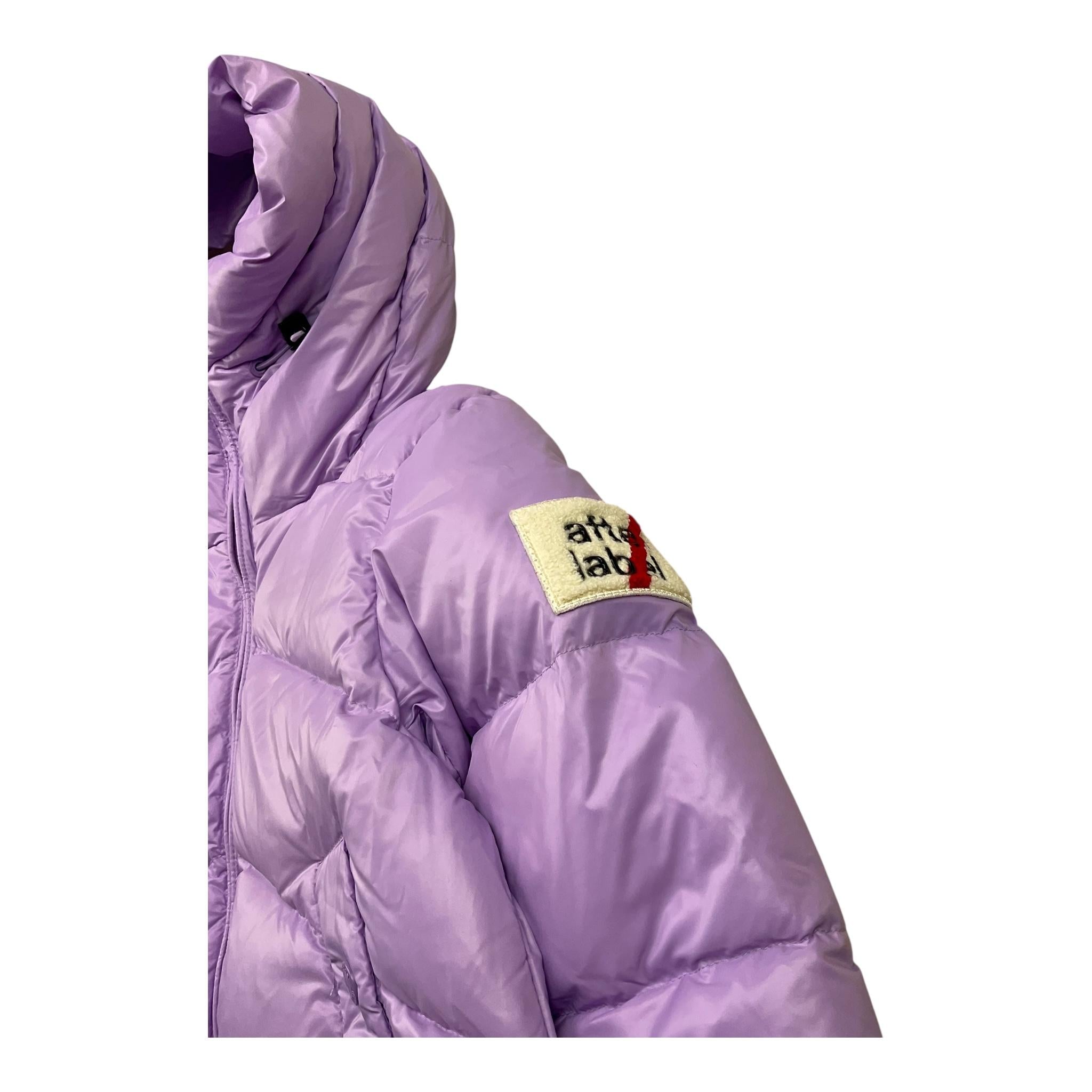 AFTER LABEL giubbino tinta unita con zip e cappuccio Lilla per Bambina 3441O00005XX LILLA AFTER LABEL