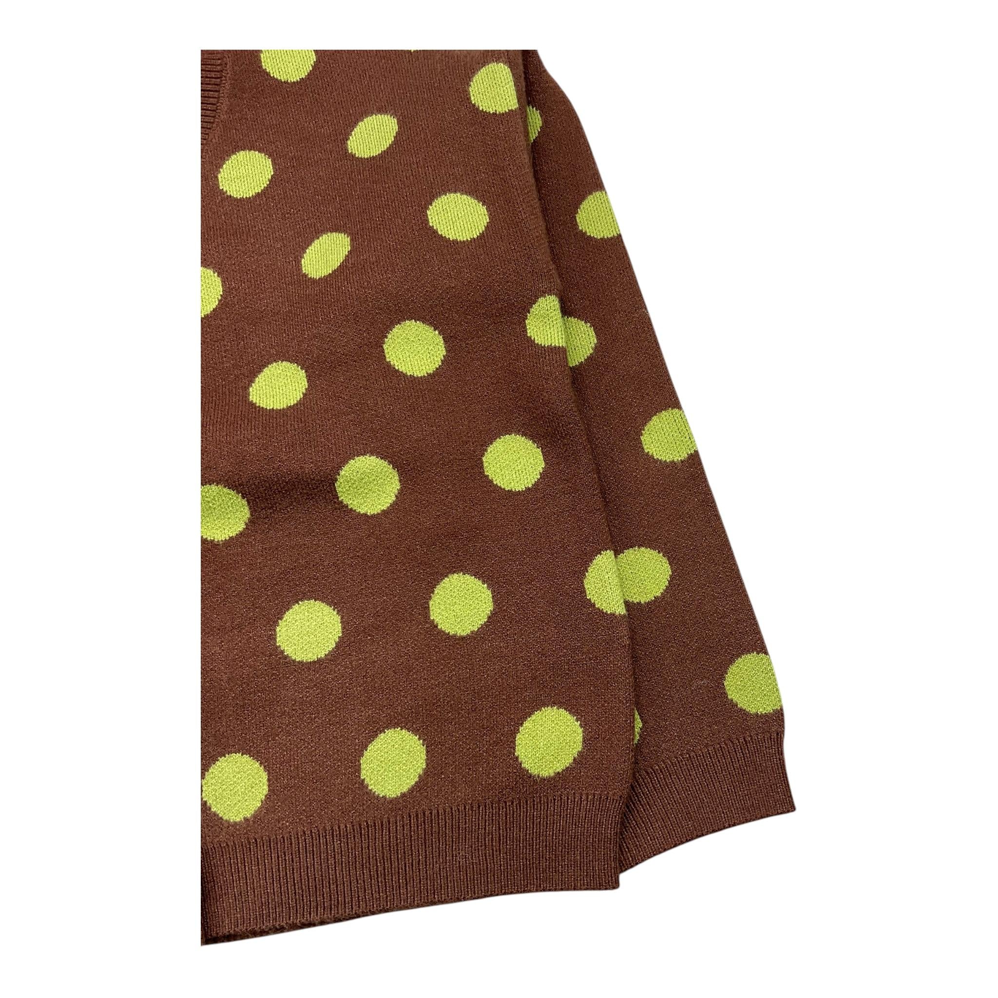 TO be too cardigan bicolore fantasia a pois Marrone per Bambina TFBF24M663 MARRONE TO be too