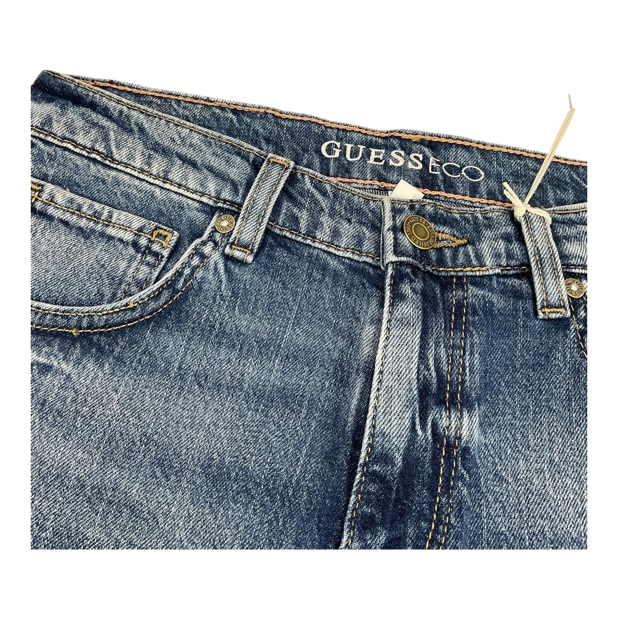 GUESS jeans tinta unita con 5 tasche Blu per Bambino L4RA01D58M2 BLU GUESS