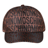 MOSCHINO berretto tinta unita con stampa logo Marrone per Bambino HTX01N MARRONE MOSCHINO