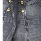 GAELLE jeans tinta unita con girovita regolabile Nero per Bambina 2741PD0906 NERO GAELLE