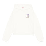 LIU JO felpa con cappuccio tinta unita con stampa Panna per Bambina GF4180 PANNA LIU JO
