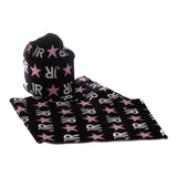 JOHN RICHMOND set sciarpa-cappello tinta unita logato Nero per Bambina RGA24022HS NERO JOHN RICHMOND