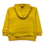 TRUSSARDI felpa chiusa con cappuccio tinta unita cn stampa Giallo per Neonato TIA24116FE GIALLO TRUSSARDI
