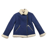 TRUSSARDI montone tinta unita con pelliccia Blu per Bambina TGA25032GB BLU TRUSSARDI