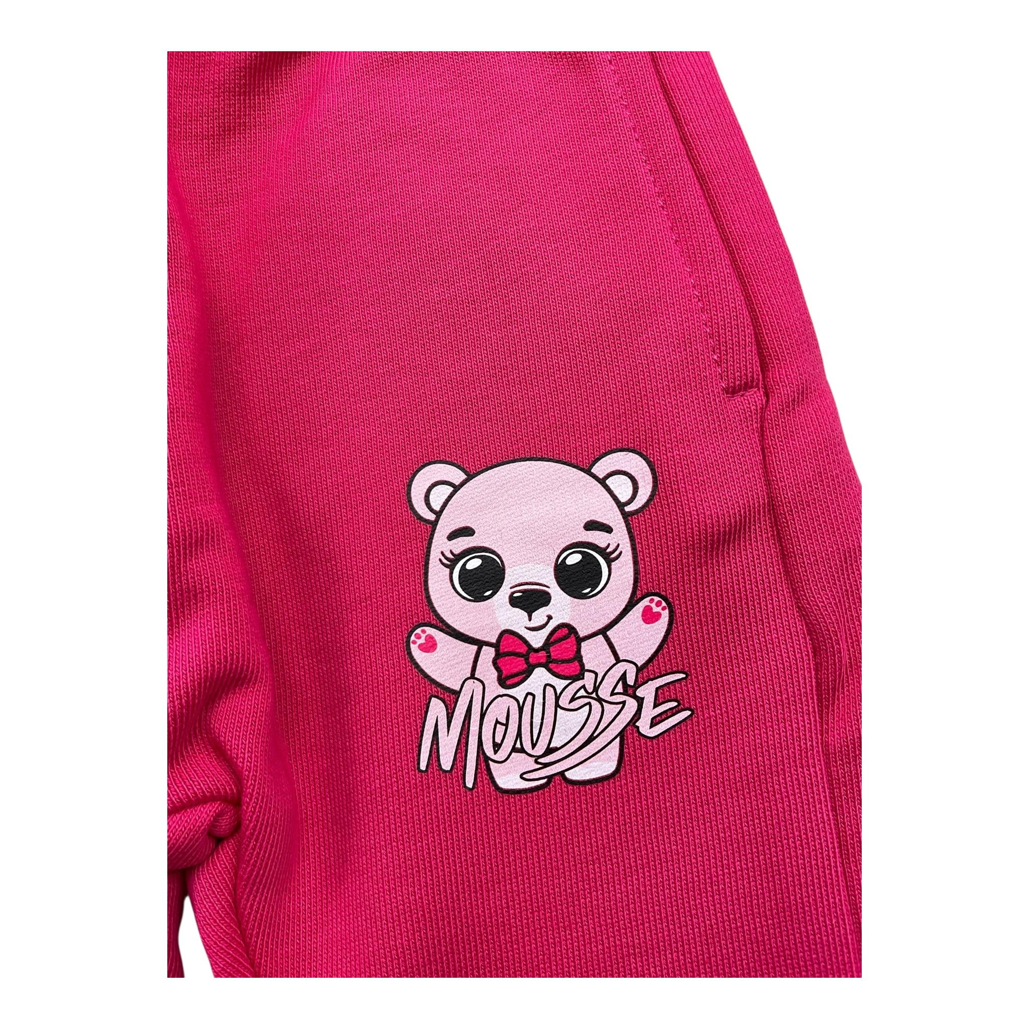 MOUSSE pantalone modello tuta tinta unita con sampa Fuxia per Neonata BEARLOVE FUXIA MOUSSE