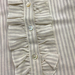 ZHOE & TOBIAH camicia tinta unita con fantasia a righe Bianco per Bambina CWS3 BIANCO ZHOE & TOBIAH