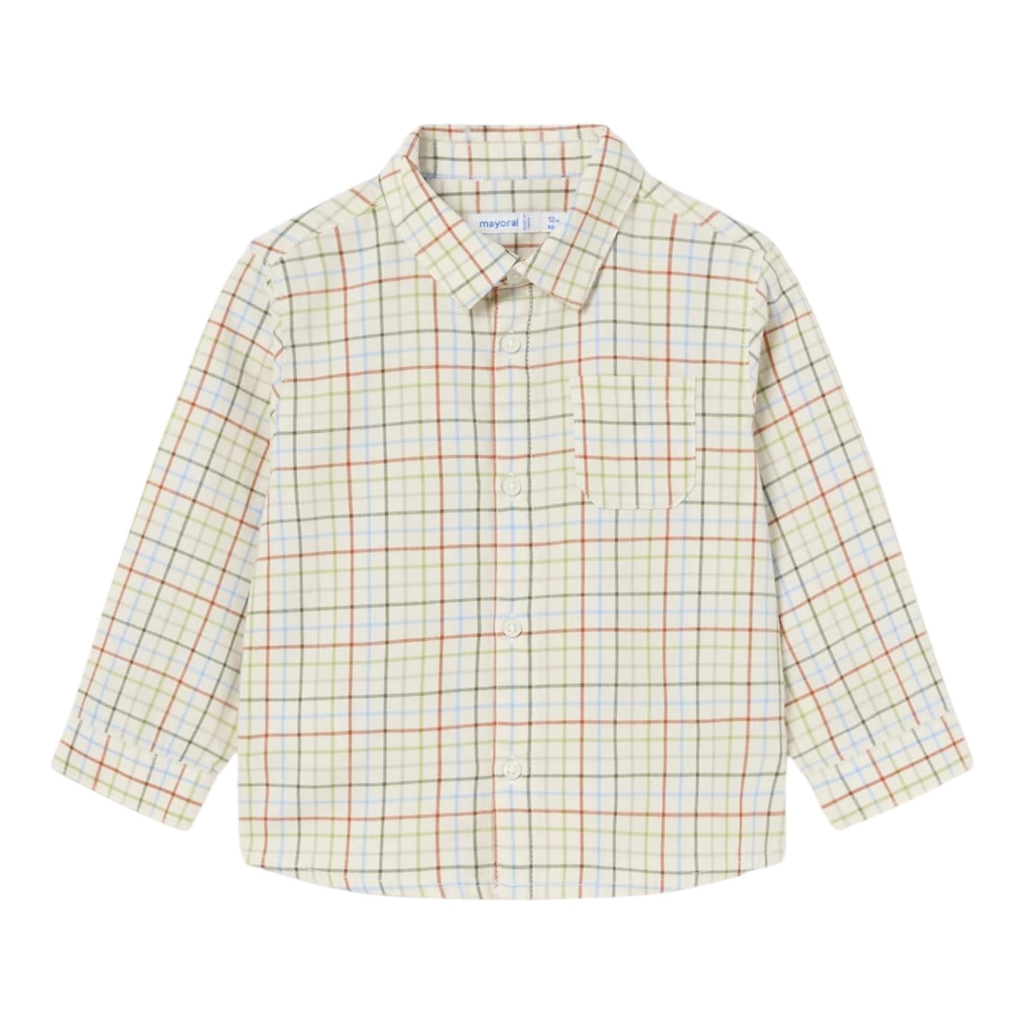 MAYORAL camicia manica lunga fantasia quadretti Beige per Neonato 2191 BEIGE MAYORAL