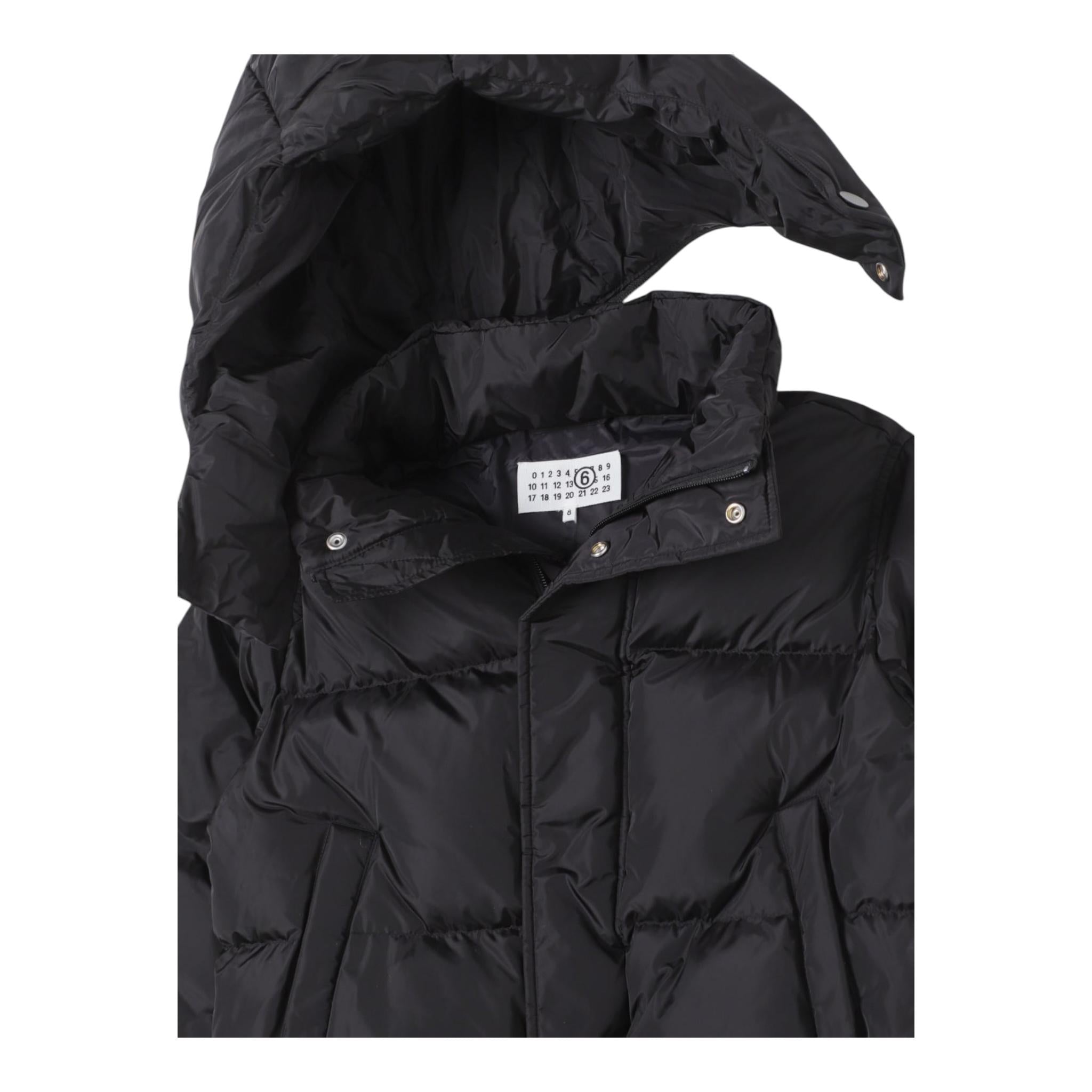 MAISON MARGIELA giubbino tinta unita con zip e cappuccio Nero per Bambino M606144 NERO MAISON MARGIELA