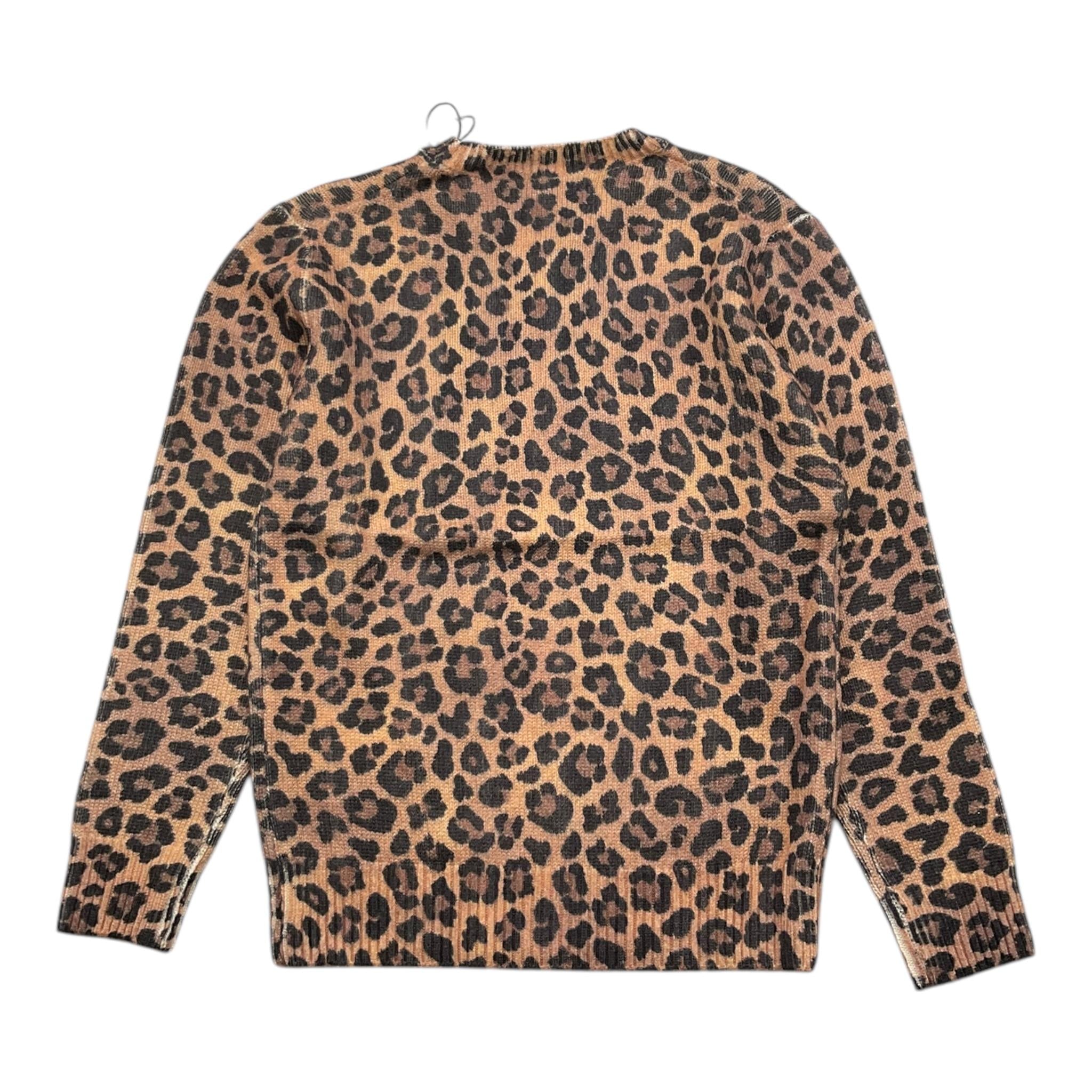 SAINT BARTH maglia tinta unita con fantasia maculata Marrone per Bambina PRC0015 MARRONE SAINT BARTH