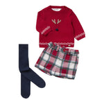 MAYORAL completo 3 pezzi maglia-bermuda-calzini Rosso per Neonato 2249 ROSSO MAYORAL
