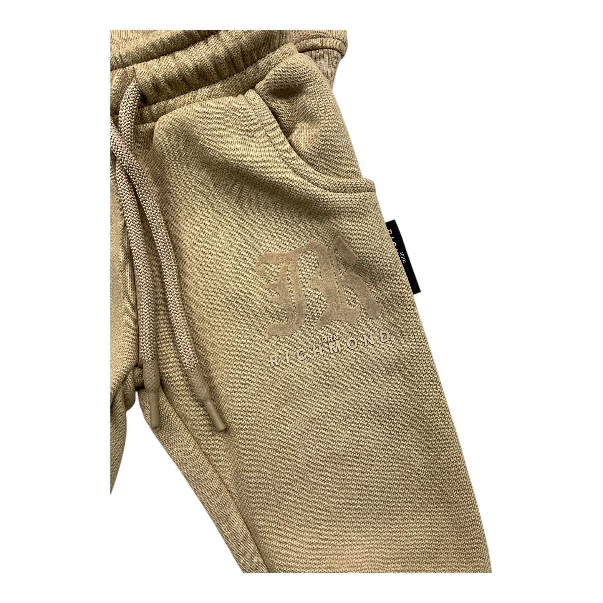 JOHN RICHMOND completo 2pz felpa-pantalone tinta unita con stampa Sabbia per Neonato RIA25005CF SABBIA JOHN RICHMOND