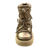 MOON BOOT stivali tinta unita con lacci e logo Bronzo per Bambina 80D3440020 BRONZO MOON BOOT