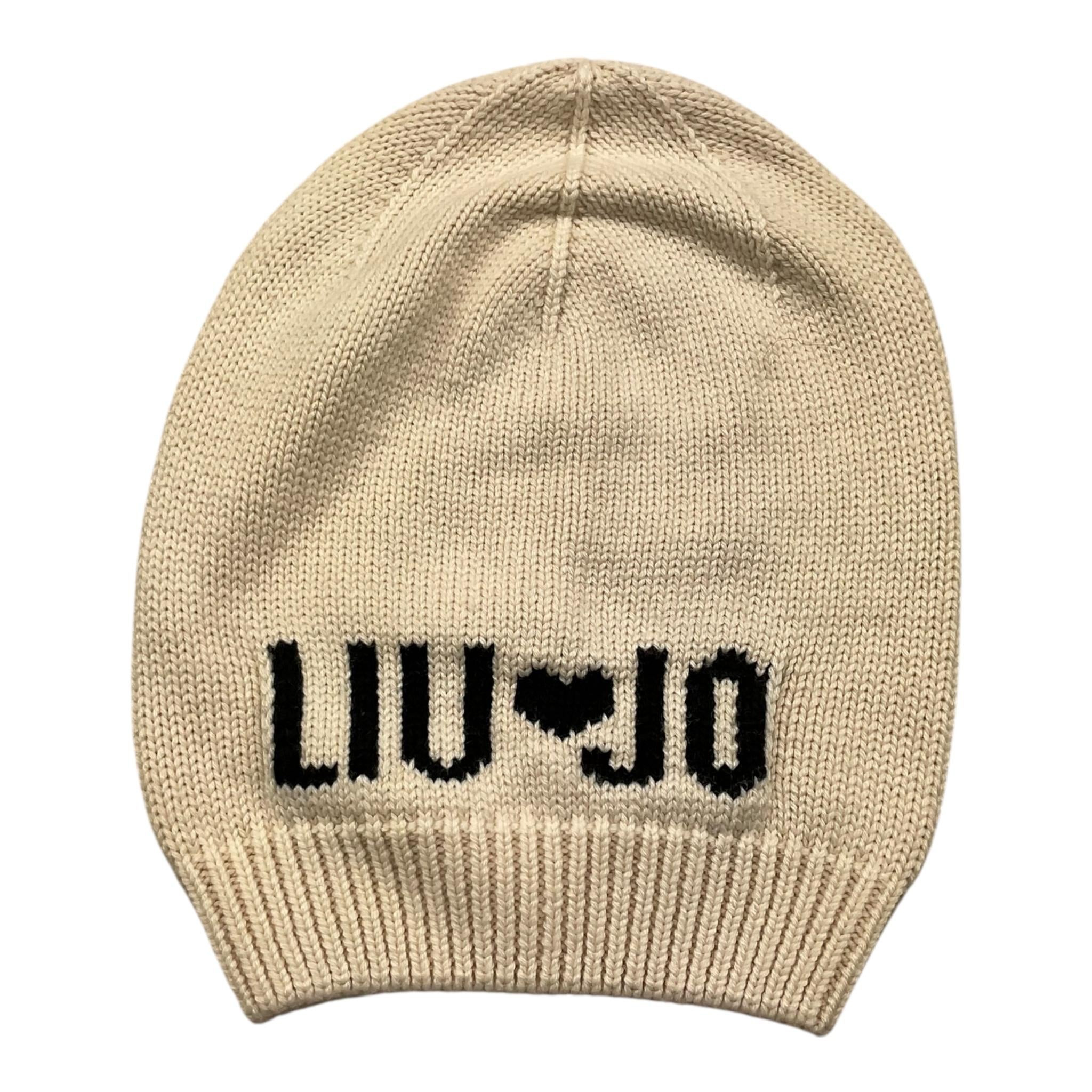 LIU JO cappello tinta unita con logo Panna per Bambina G61220 PANNA LIU JO