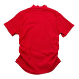 LU LU BY MISS GRANT t-shirt in maglia mezzo collo tinta unita Rosso per Bambina LL30299 ROSSO LU LU BY MISS GRANT