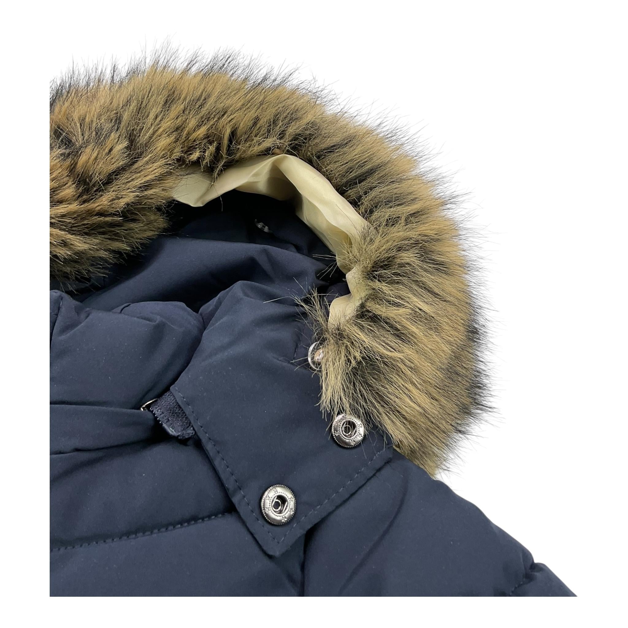 URCHIN giubbino tinta unita con zip e cappuccio Blu per Neonato YC3153 BLU URCHIN