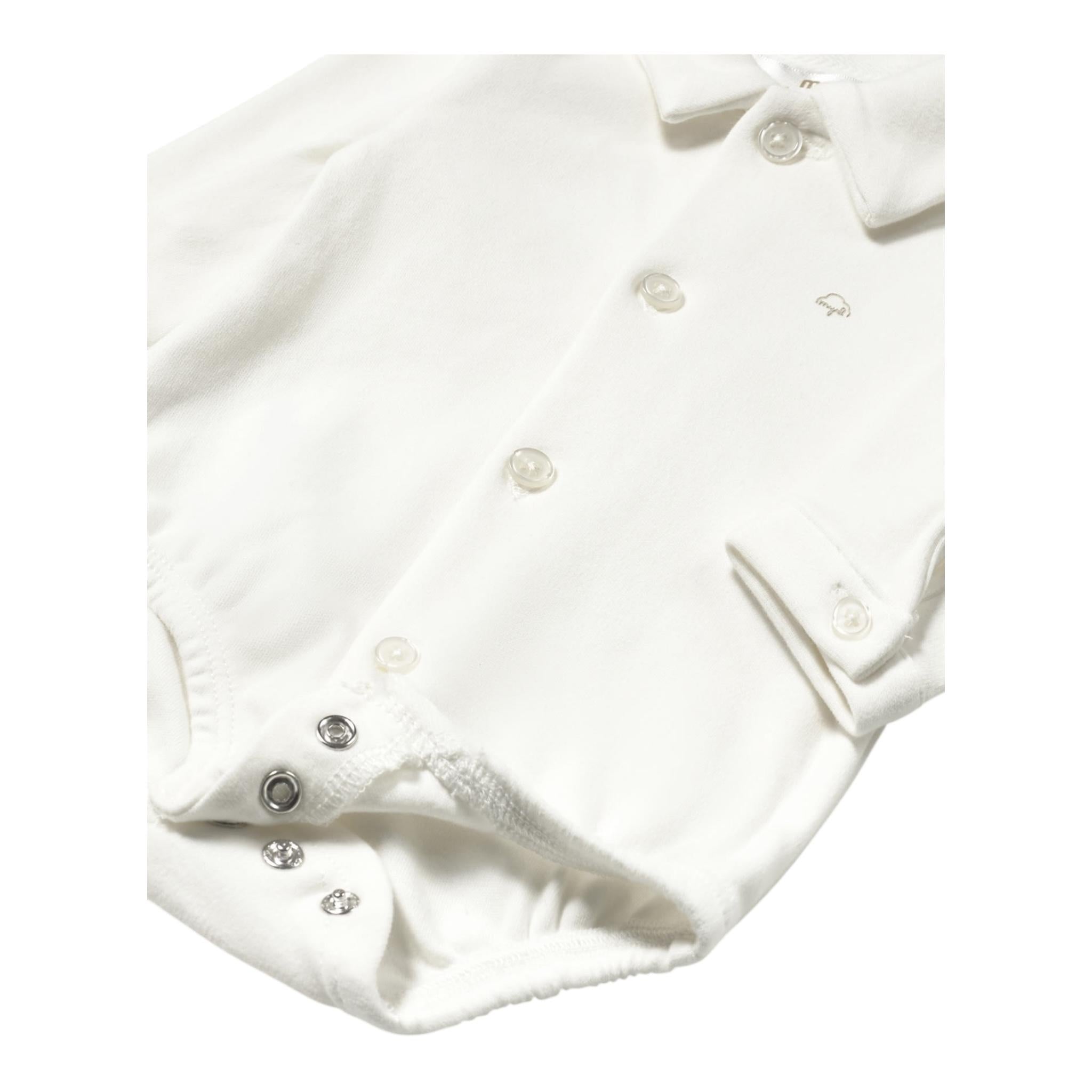 MAYORAL body camicia manica lunga tinta unita Bianco per Neonato 2797X BIANCO MAYORAL