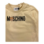 MOSCHINO shirt girocollo tinta unita con stampa Beige per Neonato M8O00R BEIGE MOSCHINO