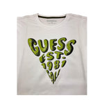 GUESS shirt girocollo tinta unita con stampa Bianco per Bambino L3BI16I3Z14 BIANCO GUESS