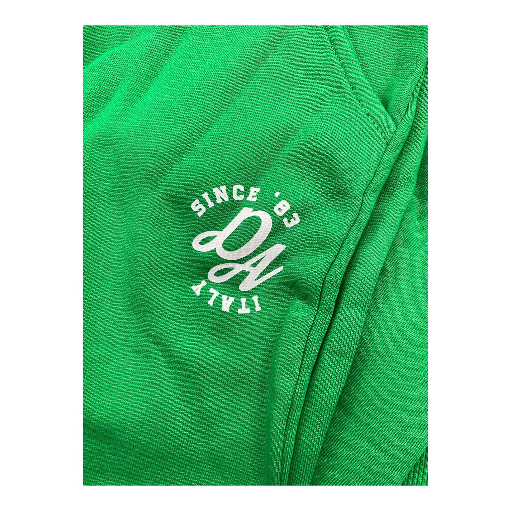 DANIELE ALESSANDRINI completo 2pz felpa girocollo tinta unita con stampa- pantalone Verde per Bambino 1231T00142 VERDE DANIELE ALESSANDRINI