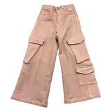 IL GUFO pantalone tinta unita modello cargo Rosa per Bambina A24PL438J0047 ROSA IL GUFO