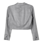 TWINSET giacca tinta unita con microfantasia Grigio per Bambina 242GJ2180X GRIGIO TWINSET