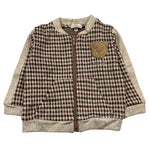 M+E' felpa con zip stampa fantasia Beige per Neonato I24145 BEIGE M+E'