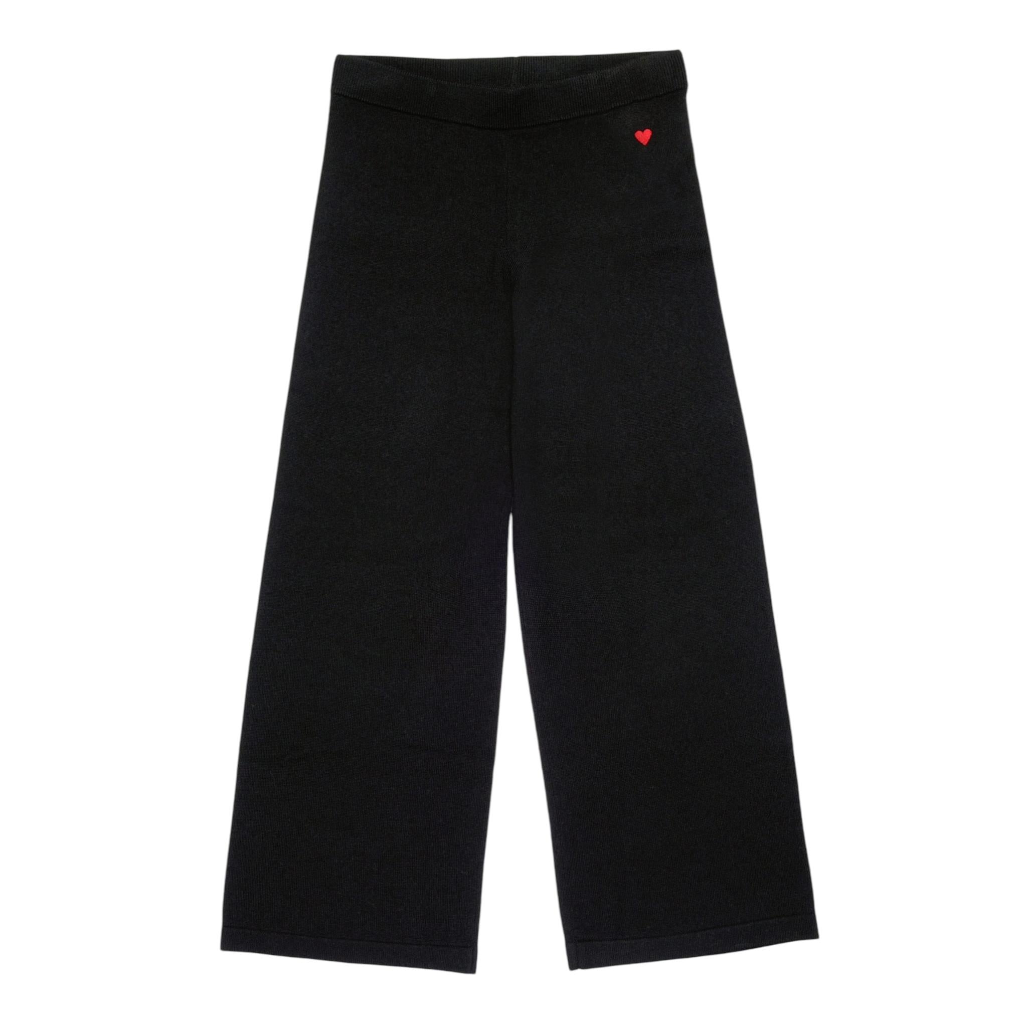 MAX&Co. pantalone tinta unita modell palazzo Nero per Bambina MX0071 NERO MAX&Co.